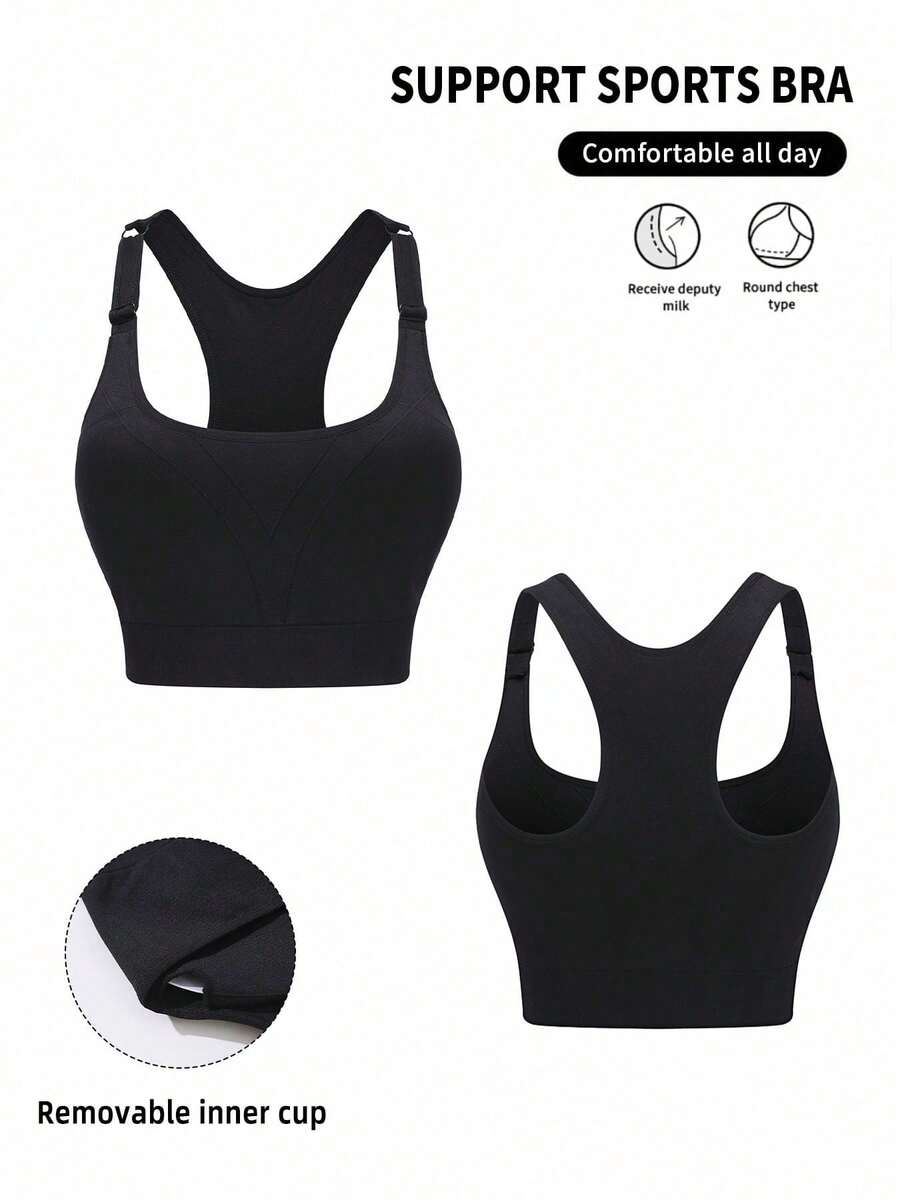Seamless Ribbed Workout Tank Top - 1 шт. Черный спортивный укороченный топ