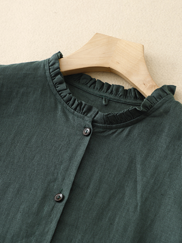 Повседневное свободное платье  – обзор и цена Casual Loose Linen Shirt Dress