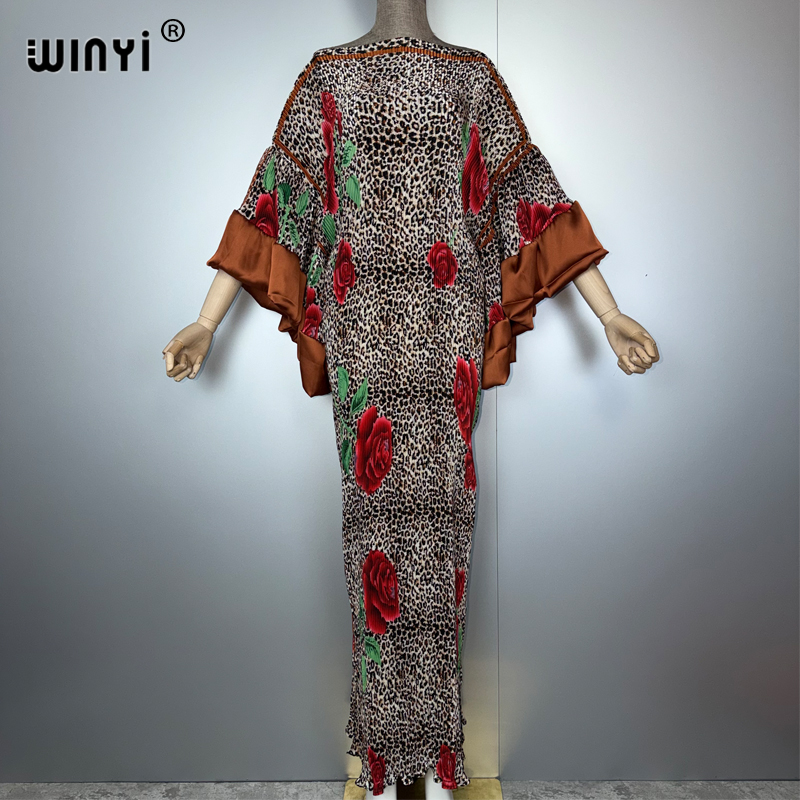 WINYI плиссированное эластично – обзор и цена Boho Summer Beach Maxi Dress