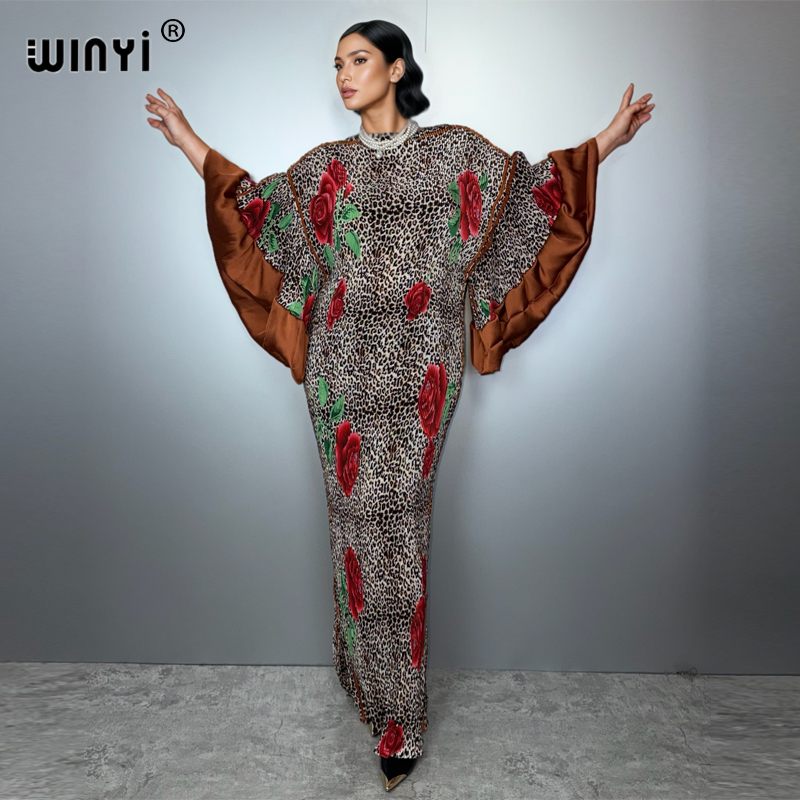 WINYI плиссированное эластично – обзор и цена Boho Summer Beach Maxi Dress