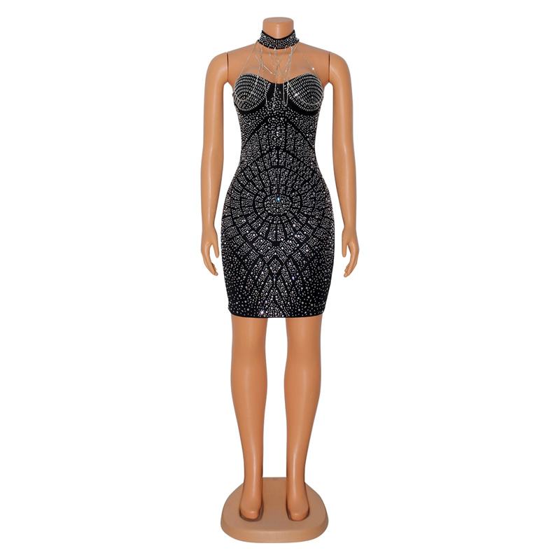 Doyerl блестящие стразы и брил – обзор и цена Sparkly Rhinestone Club Party Dress