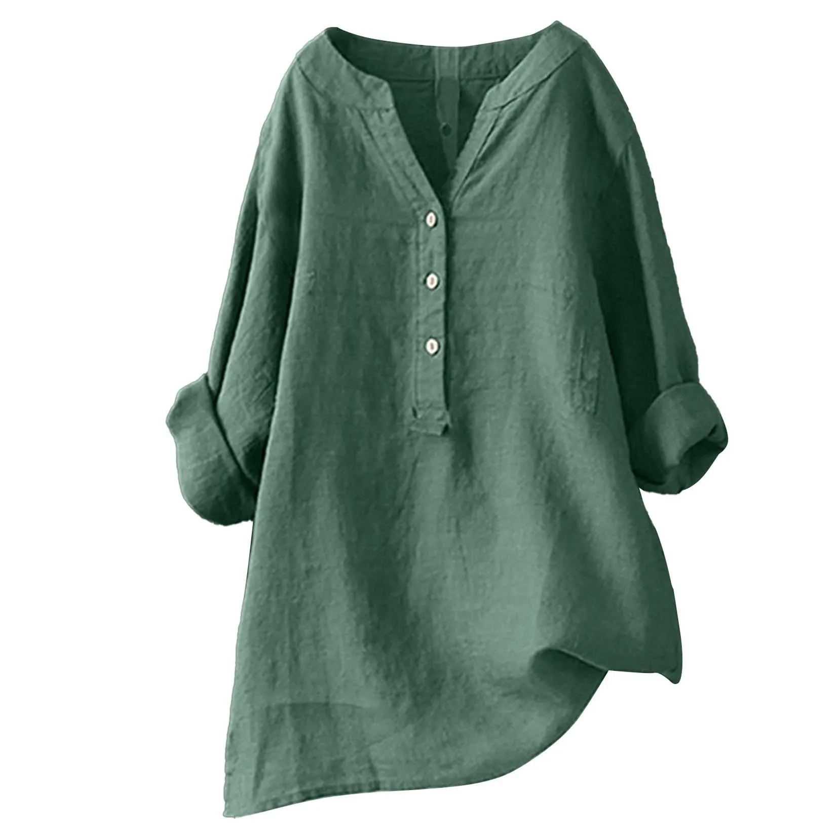 Унисекс, женская и мужская блу – обзор и цена Casual Loose Linen Shirt Dress