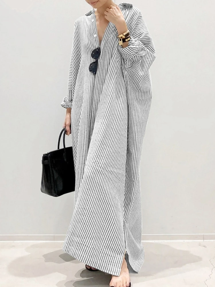 Летнее платье-кардиган из хлоп – обзор и цена Casual Loose Linen Shirt Dress