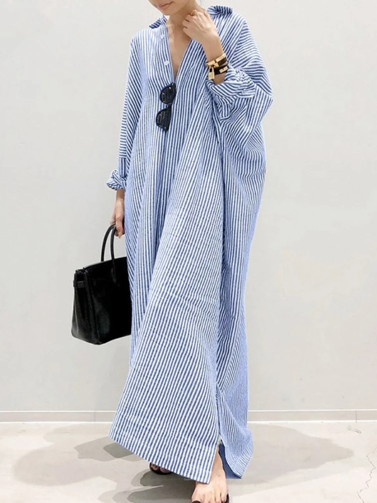 Летнее платье-кардиган из хлоп – обзор и цена Casual Loose Linen Shirt Dress