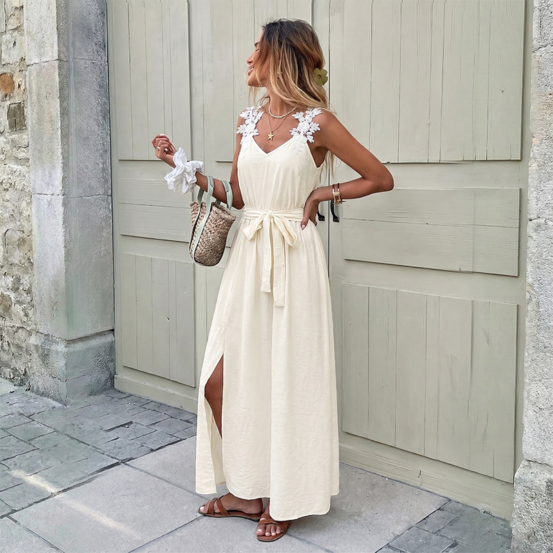 Женское длинное платье макси с – обзор и цена Boho Summer Beach Maxi Dress